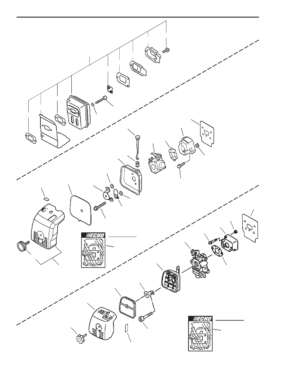 Intake, exhaust | Echo SRM-2410 User Manual | Page 8 / 23