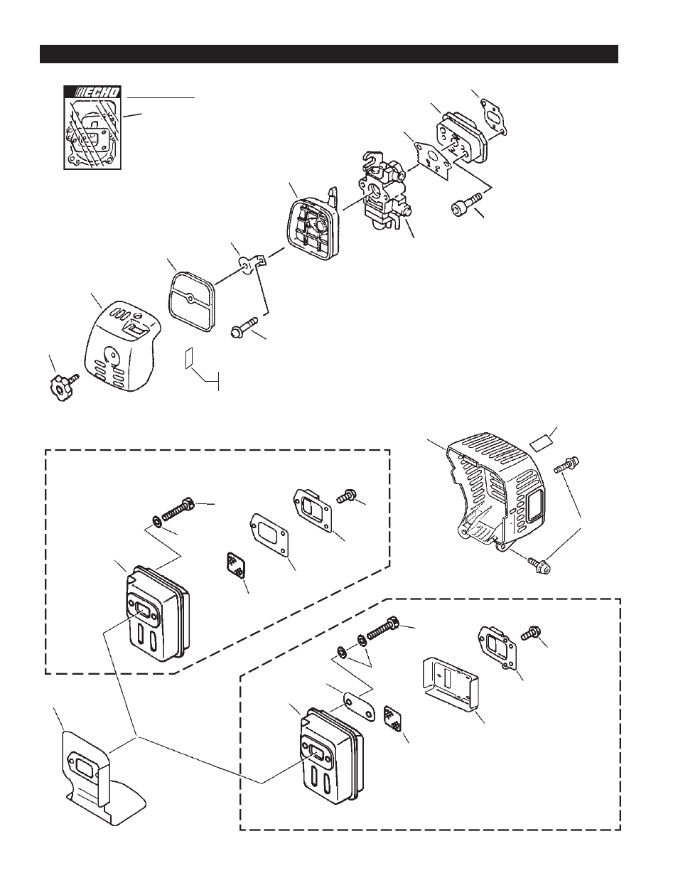 Intake, exhaust | Echo PAS-261 User Manual | Page 12 / 25