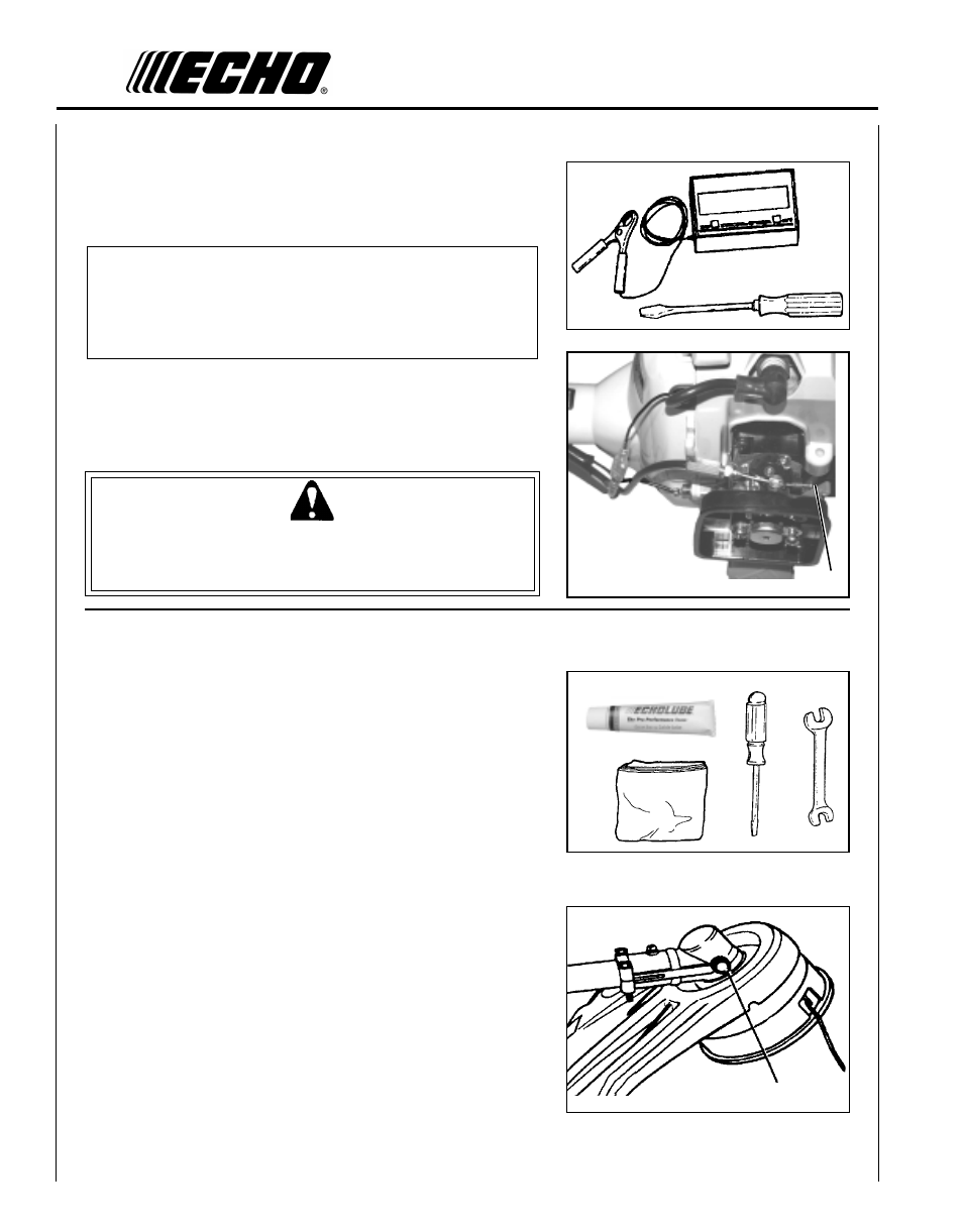 Warning danger | Echo SRM-2100SB  EN User Manual | Page 26 / 33