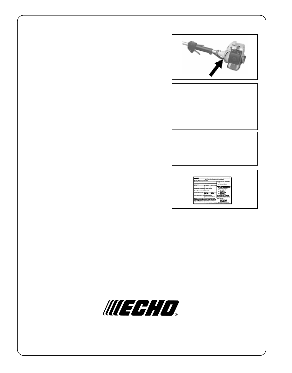 Echo SRM-2100SB  EN User Manual | Page 32 / 33