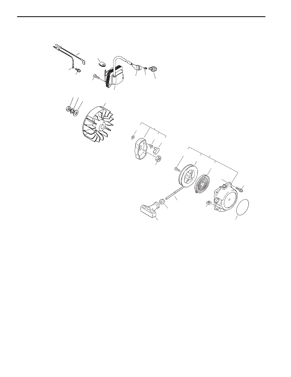 Ignition, starter, flywheel | Echo SRM - 2610 User Manual | Page 4 / 13