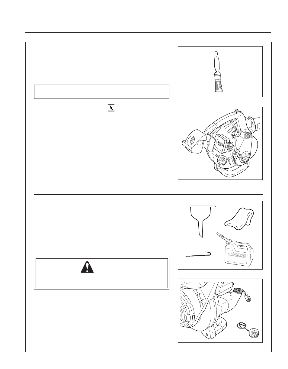 Air filter, Fuel filter | Echo PB-251 User Manual | Page 15 / 24