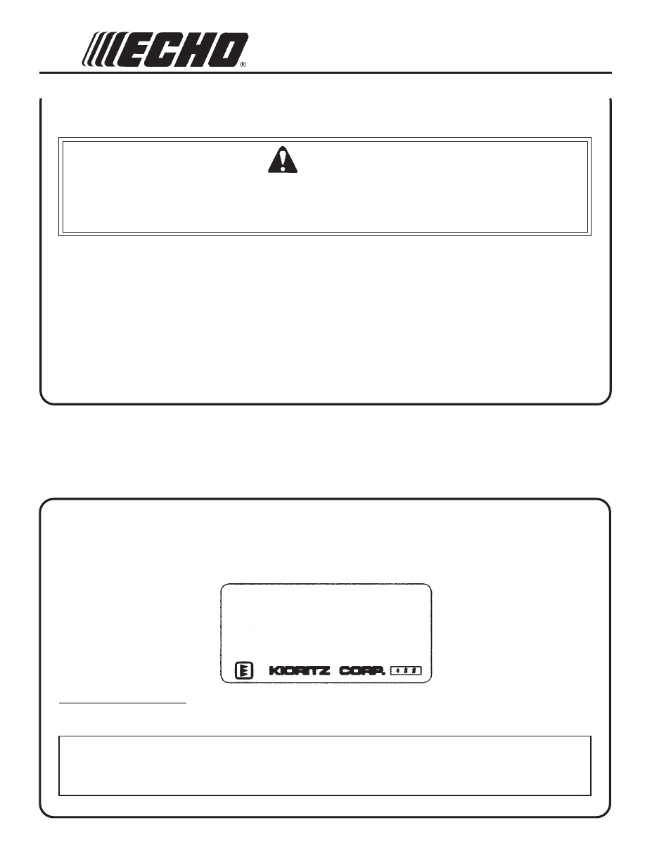 Emission control | Echo PB-251 User Manual | Page 6 / 24