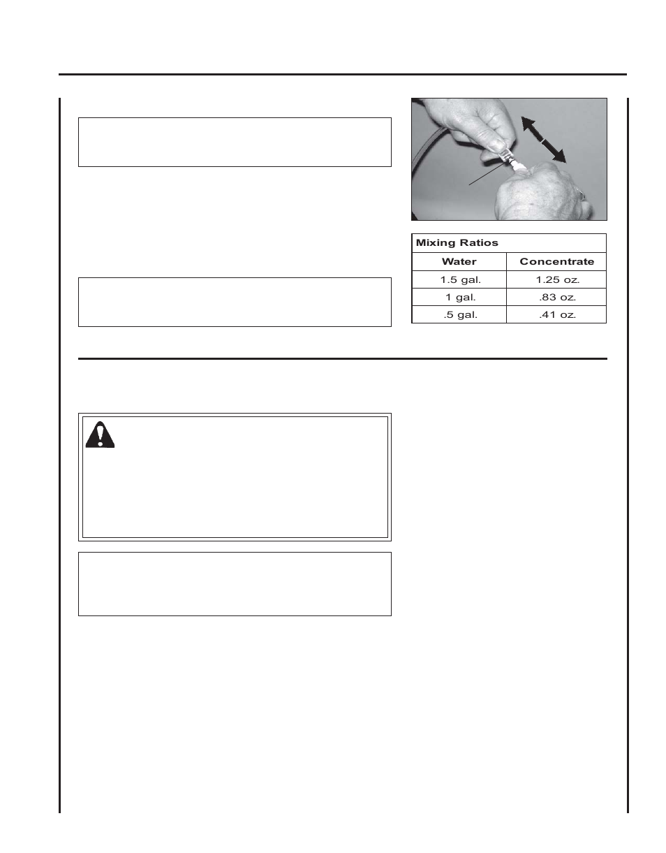 Application, Echo y, Warning | Hield, Ystem, Nstruction, Anual application | Echo YARD SHIELD SYSTEM 99944200300 User Manual | Page 11 / 16