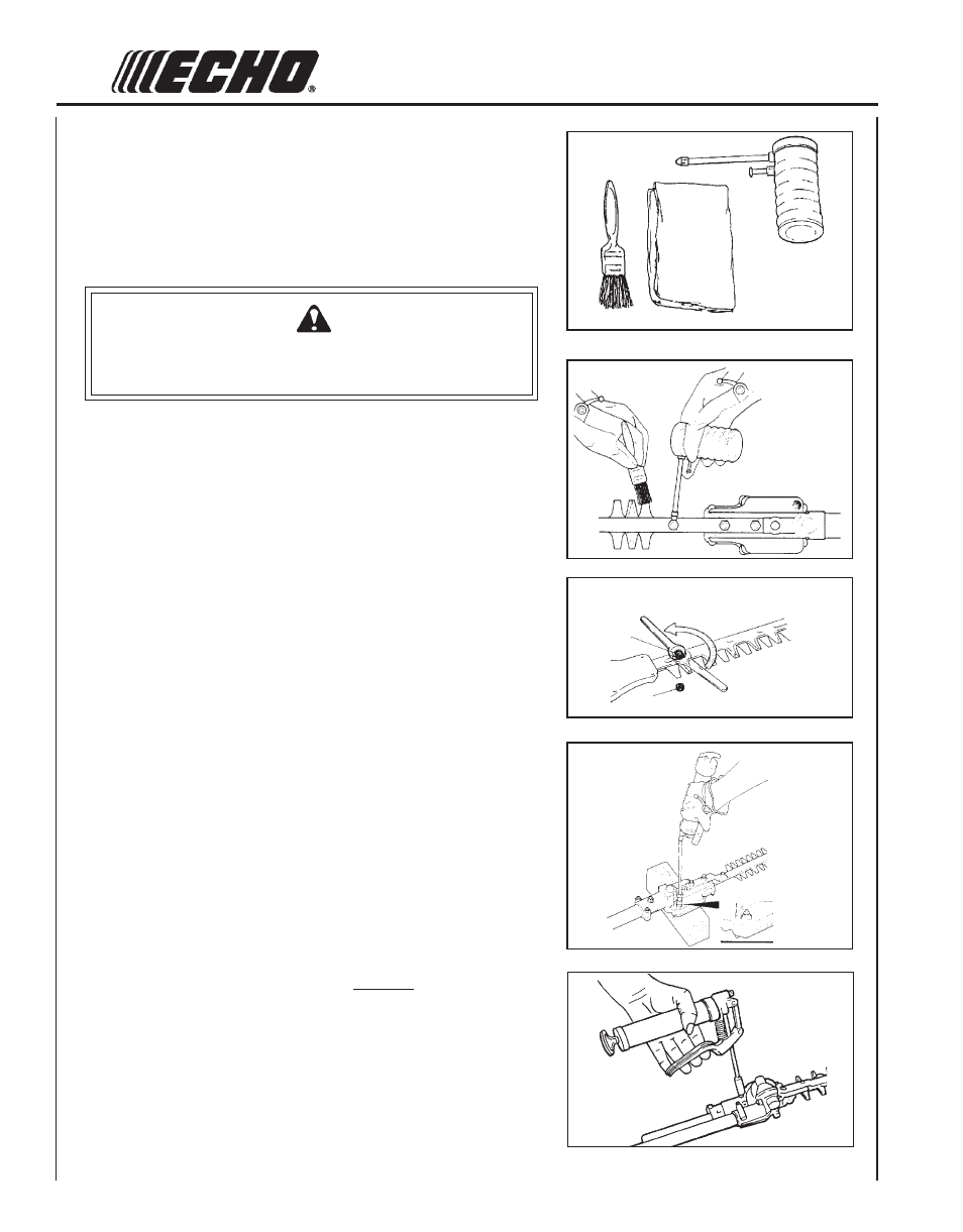 Warning danger | Echo HCA-2400 User Manual | Page 30 / 36