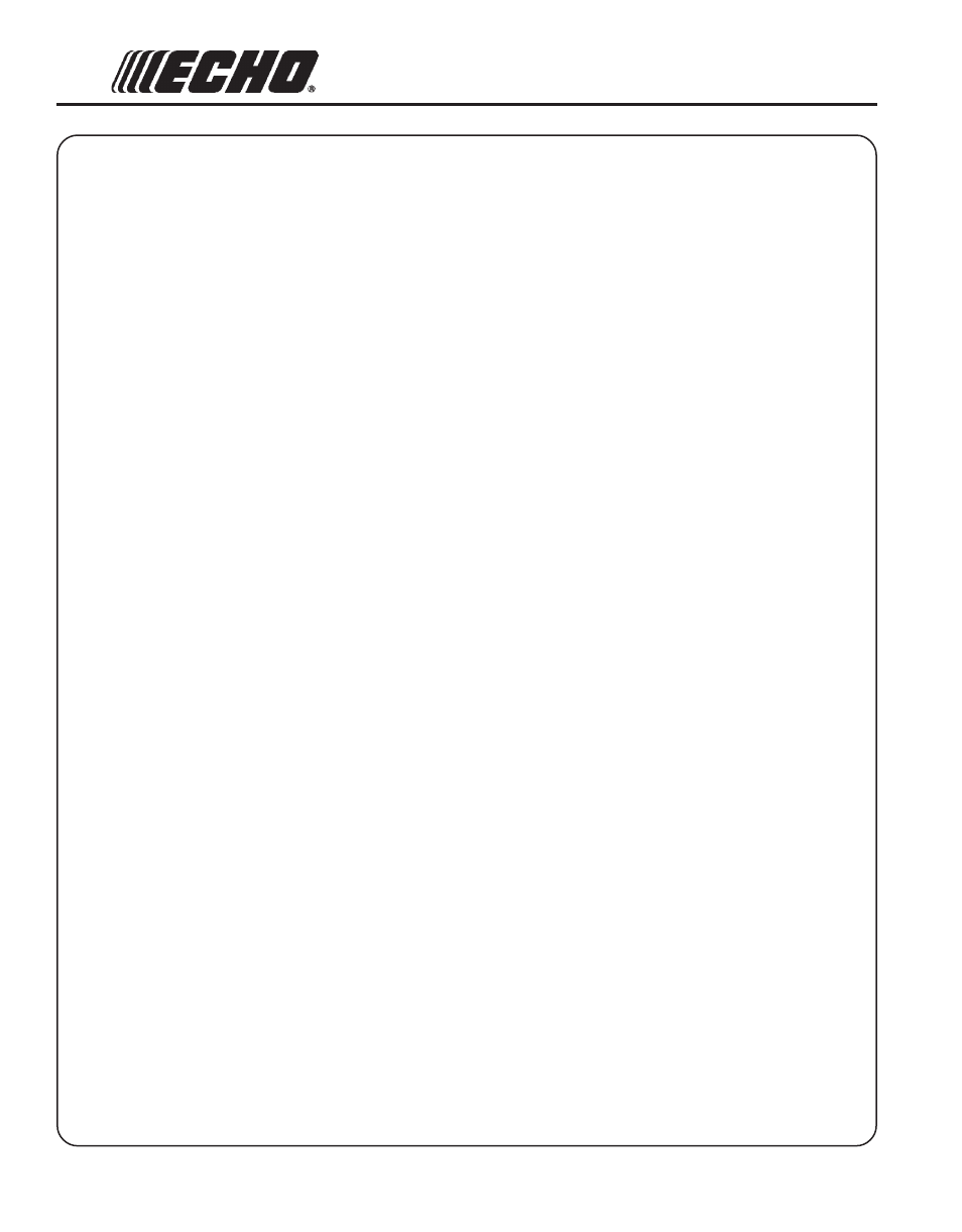 Echo HCA-2400 User Manual | Page 34 / 36