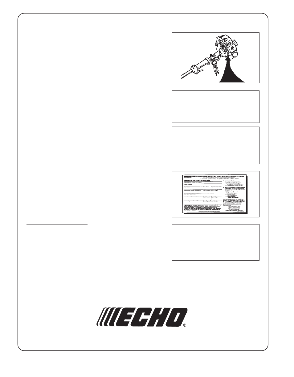 Dealer | Echo HCA-2400 User Manual | Page 36 / 36