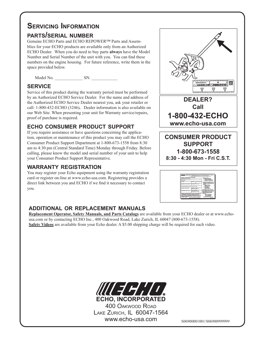 Echo CULTIVATOR PRO ATTACHMENT 99944200513 User Manual | Page 16 / 16