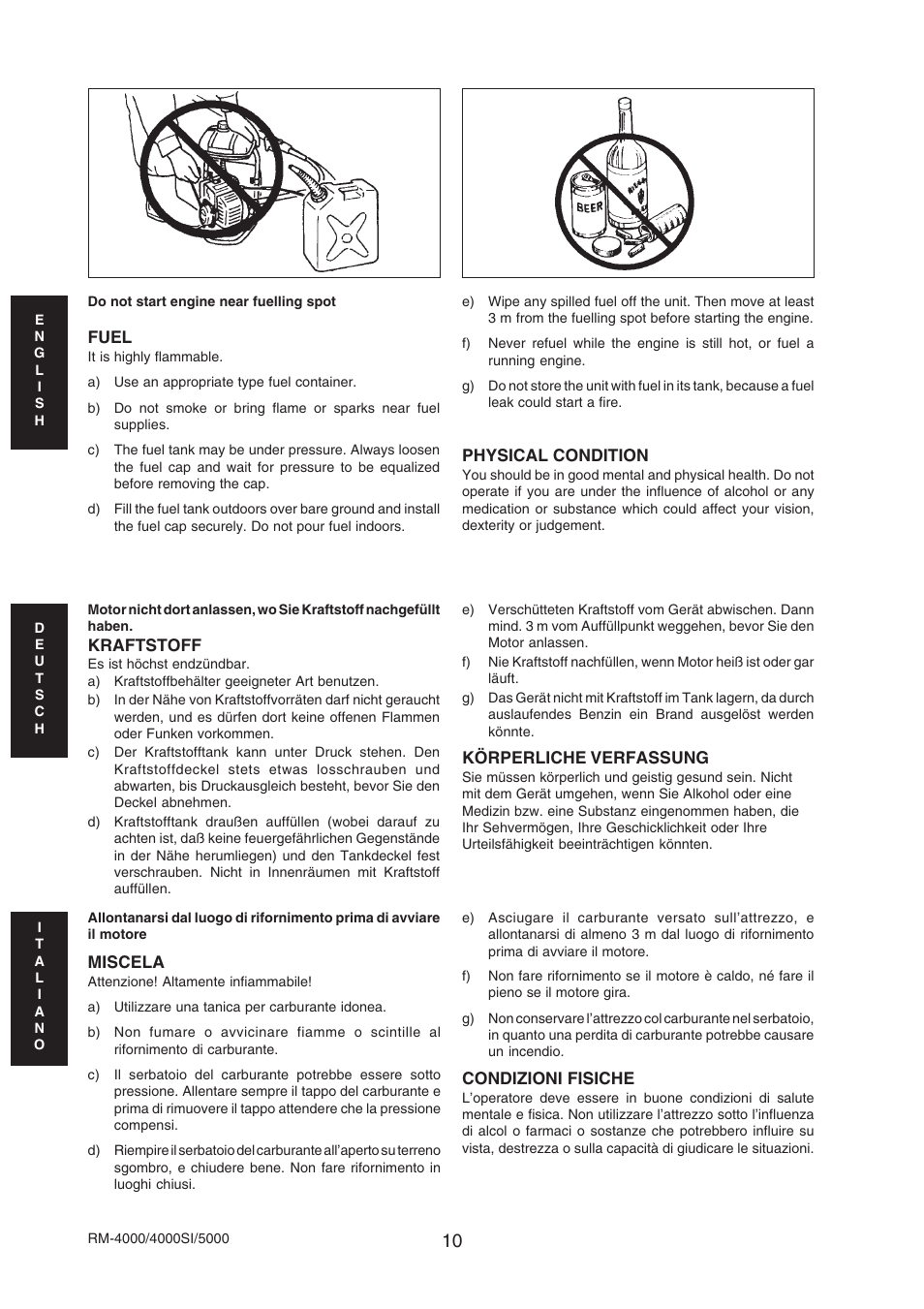 Echo RM-4000SI User Manual | Page 10 / 68