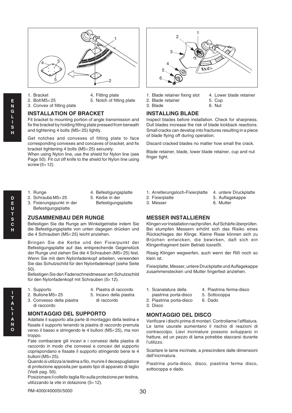 Echo RM-4000SI User Manual | Page 30 / 68