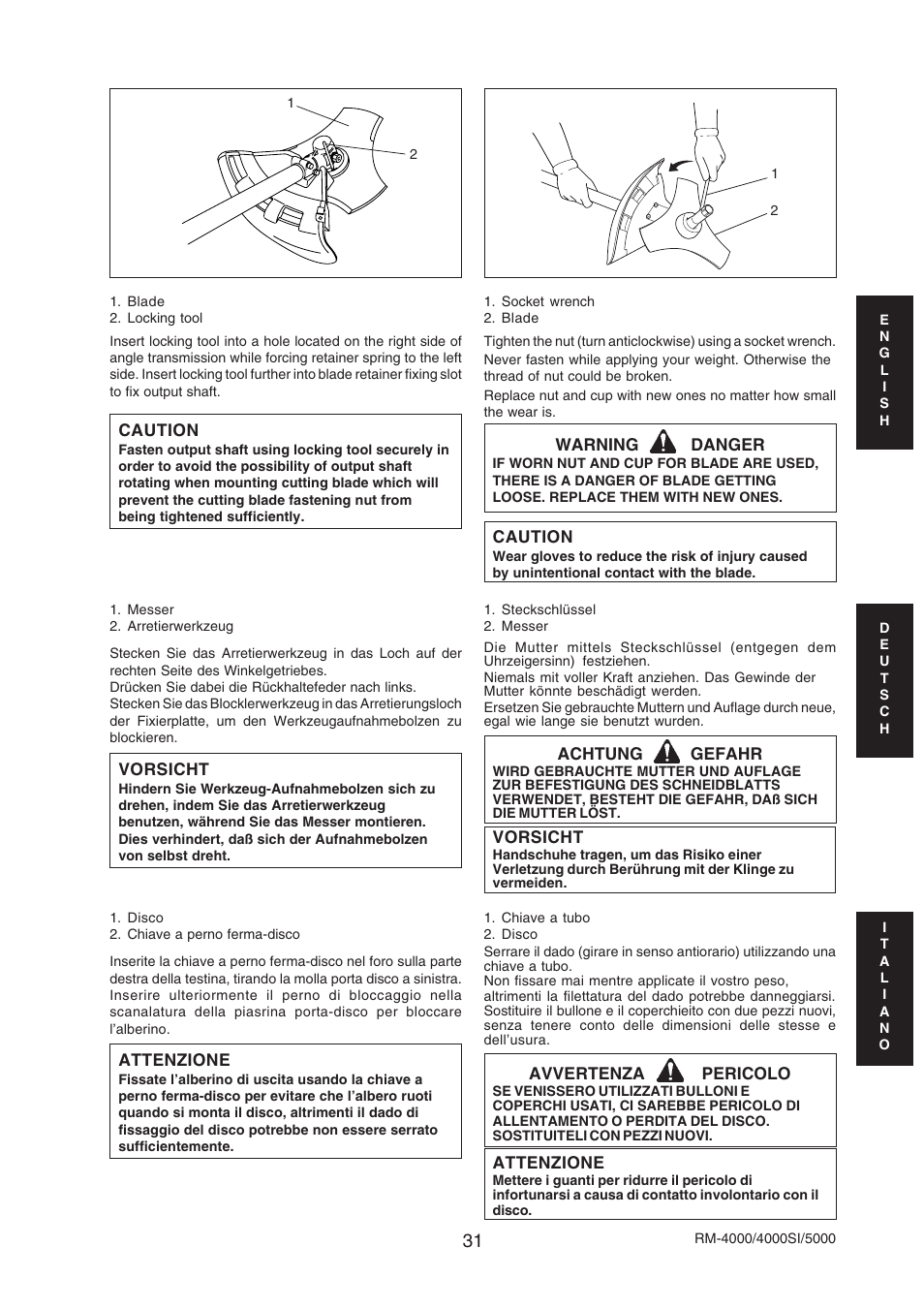 Echo RM-4000SI User Manual | Page 31 / 68