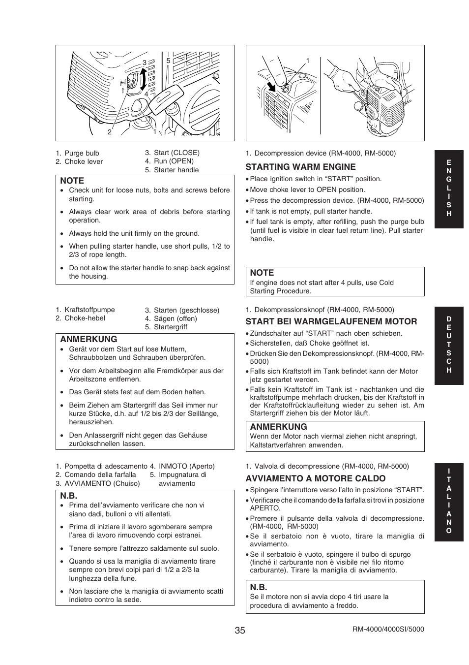 Echo RM-4000SI User Manual | Page 35 / 68