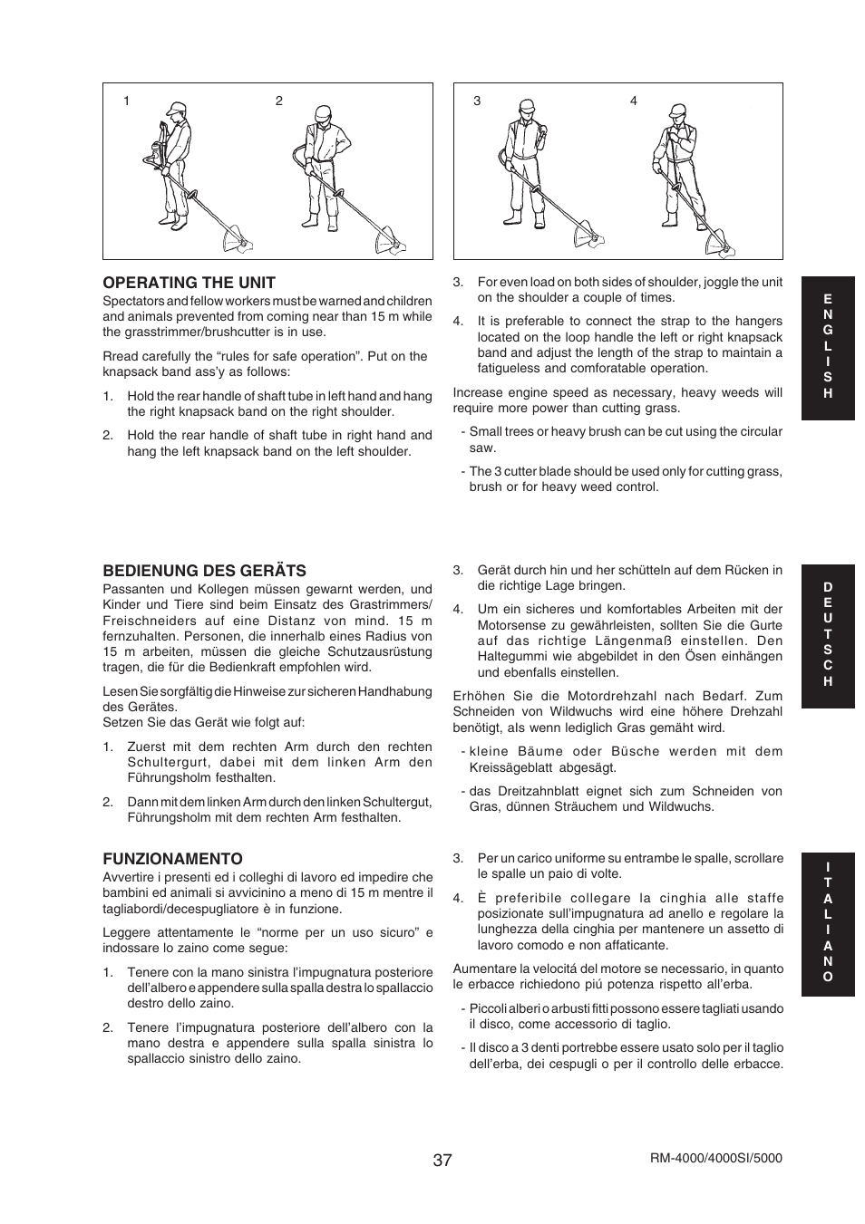 Echo RM-4000SI User Manual | Page 37 / 68