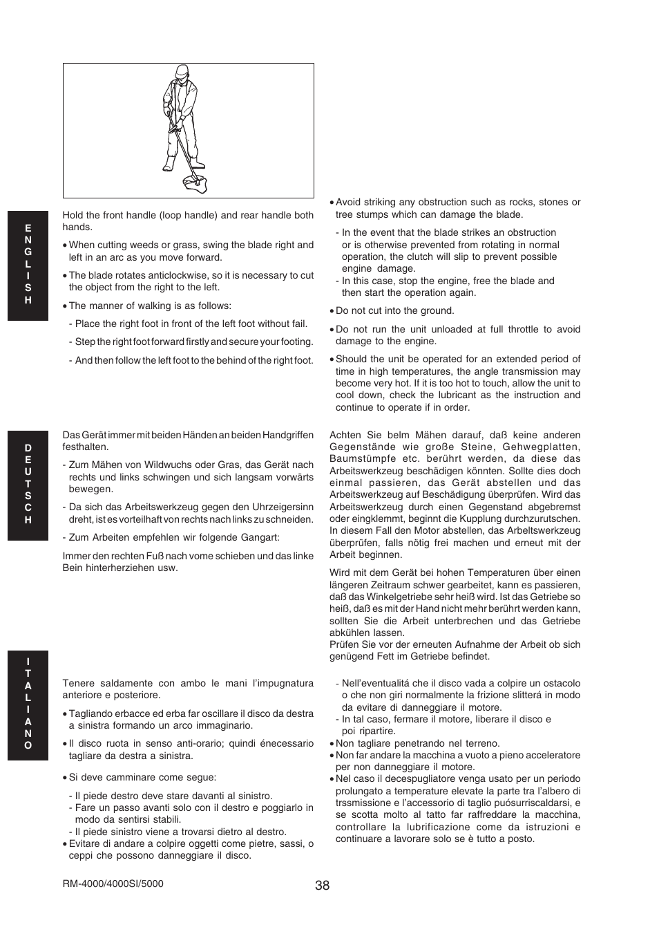 Echo RM-4000SI User Manual | Page 38 / 68