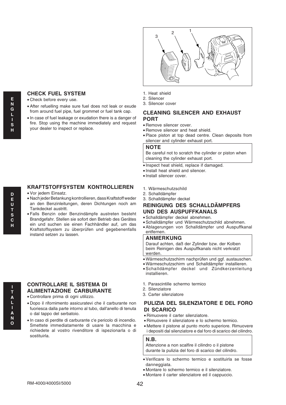 Echo RM-4000SI User Manual | Page 42 / 68