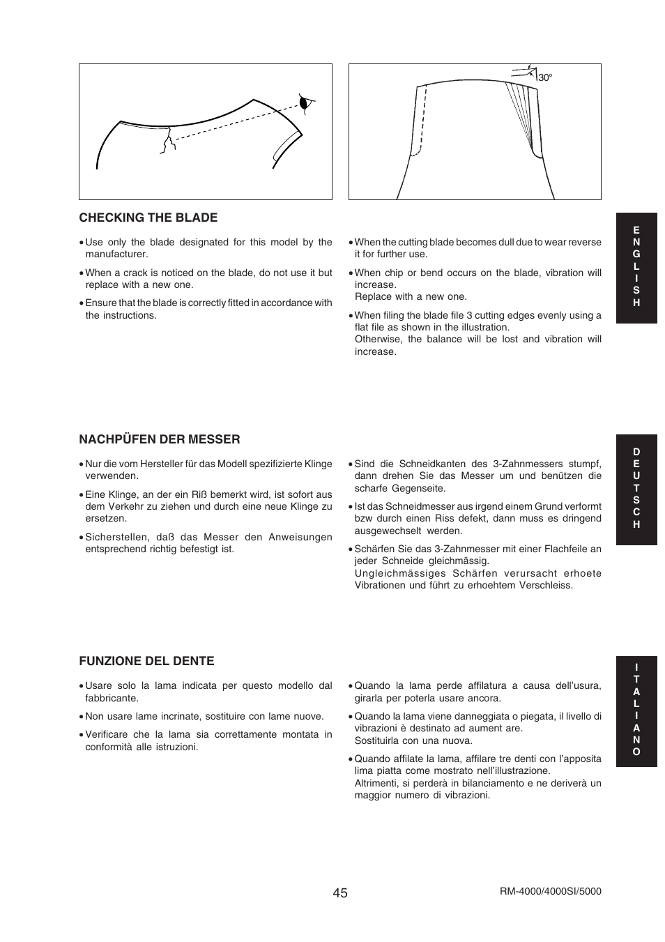 Echo RM-4000SI User Manual | Page 45 / 68