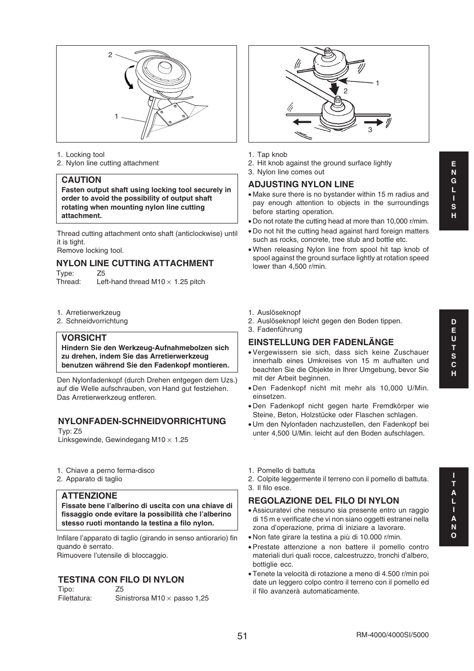 Echo RM-4000SI User Manual | Page 51 / 68