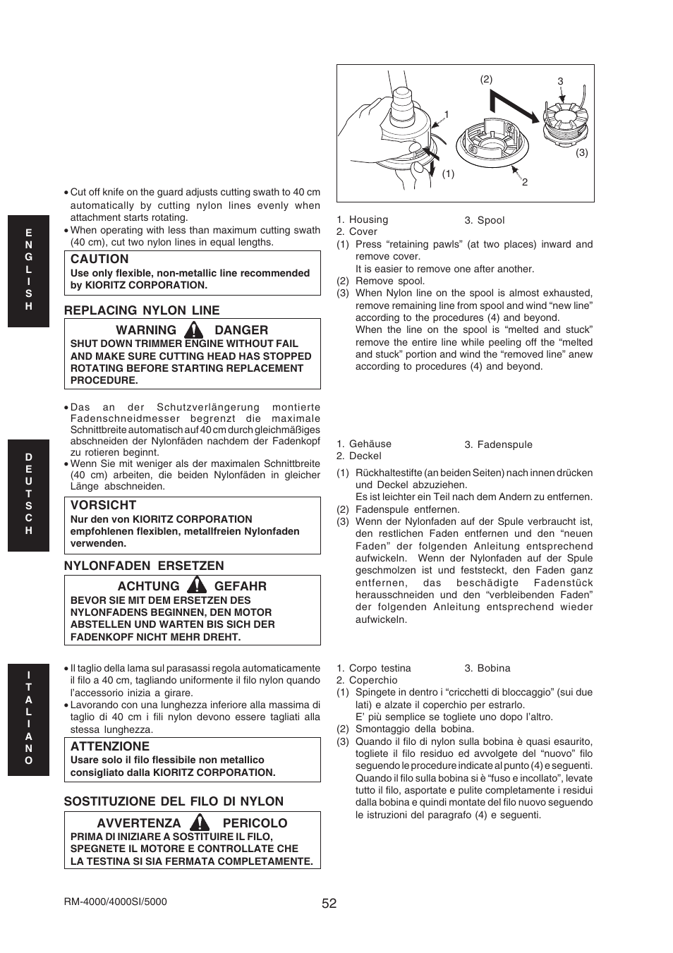 Echo RM-4000SI User Manual | Page 52 / 68