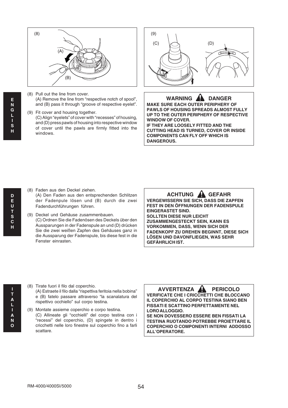 Echo RM-4000SI User Manual | Page 54 / 68