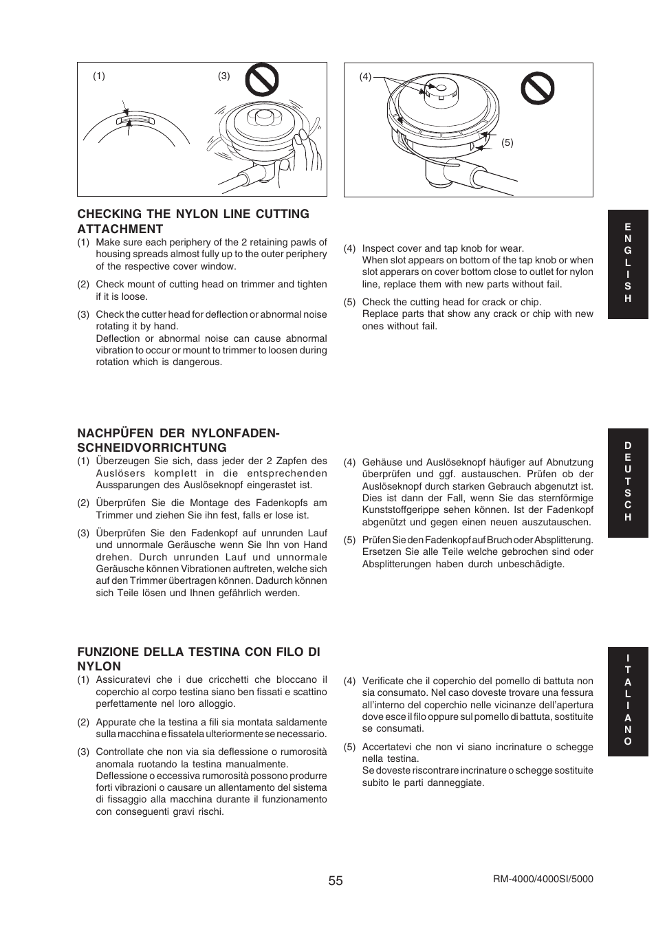 Echo RM-4000SI User Manual | Page 55 / 68