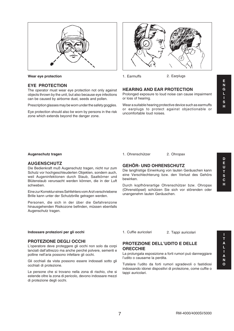 Echo RM-4000SI User Manual | Page 7 / 68