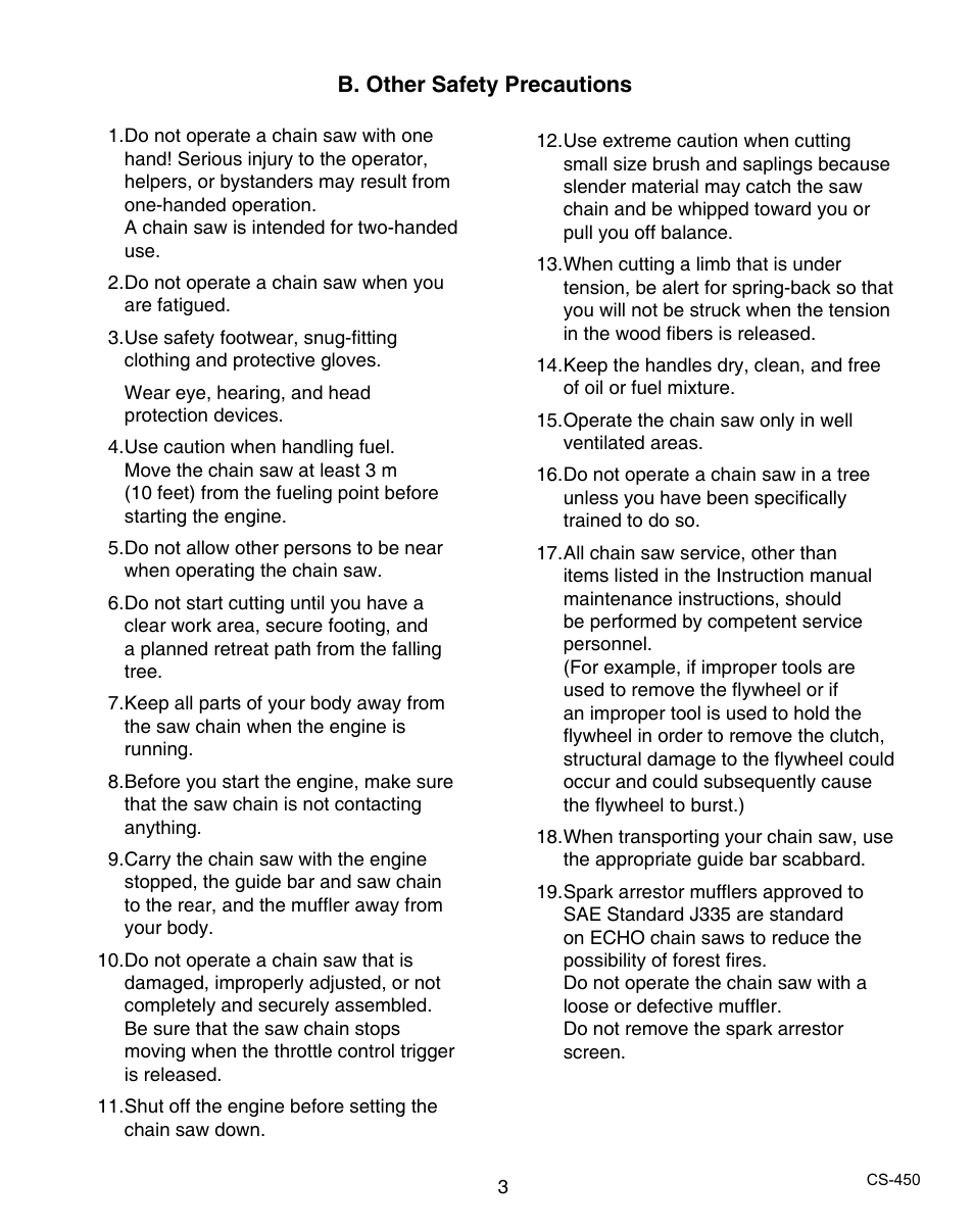 Echo X7503196704 User Manual | Page 3 / 36