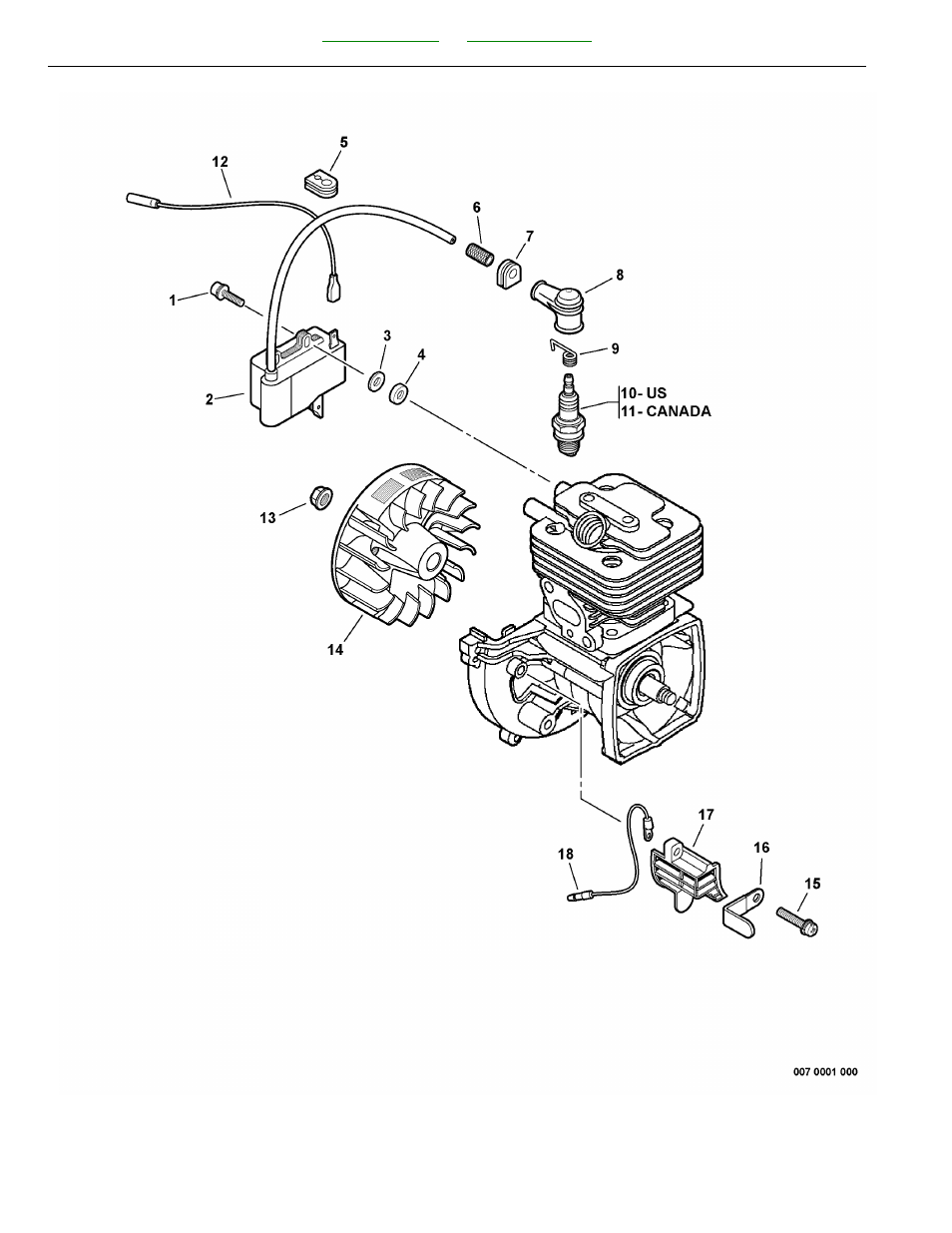 Ignition, flywheel | Echo SRM-265T User Manual | Page 18 / 44