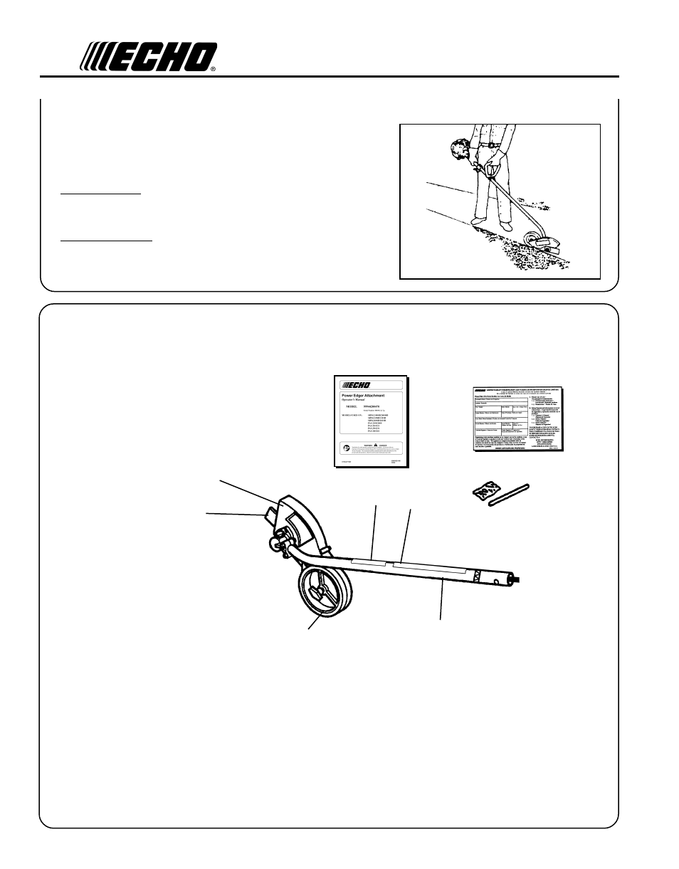 Echo POWER EDGER ATTACHMENT 99944200470 User Manual | Page 6 / 13
