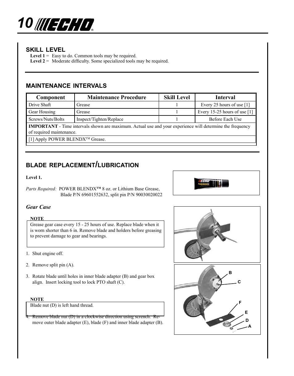 Echo SRM-2400SB User Manual | Page 10 / 16
