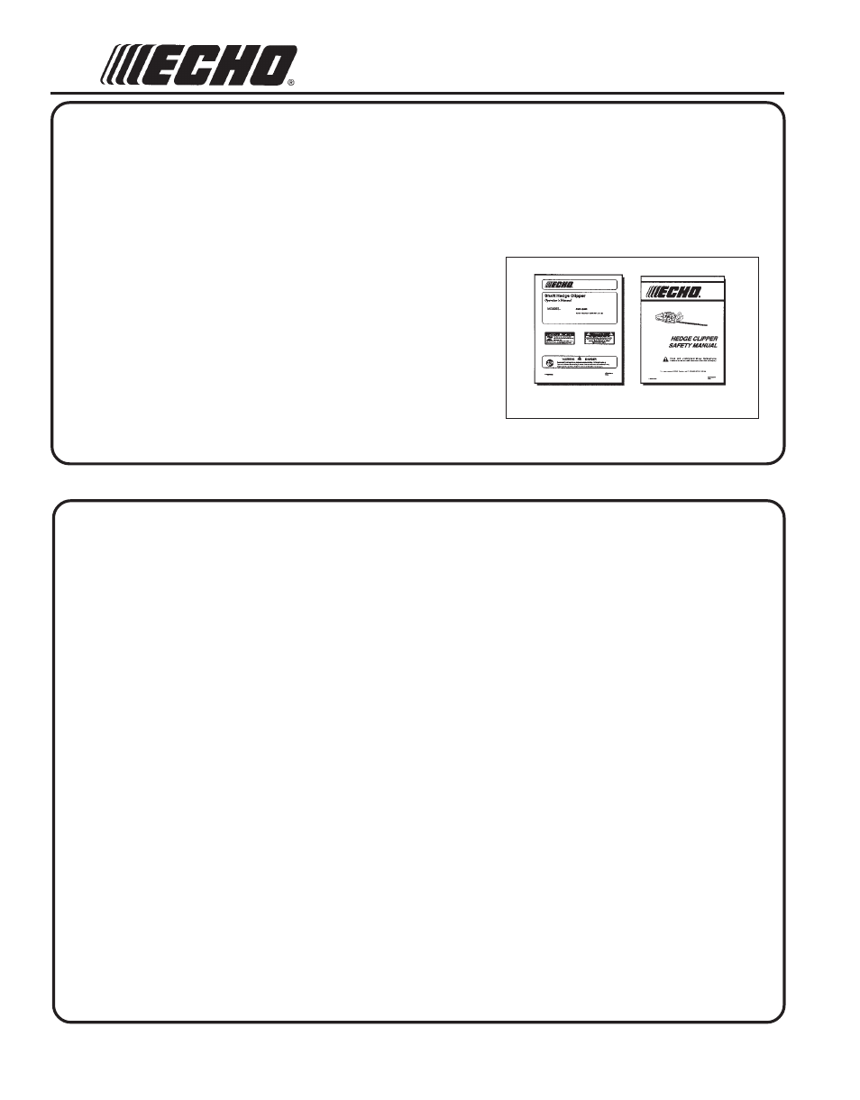 Echo SHC-210 User Manual | Page 2 / 28