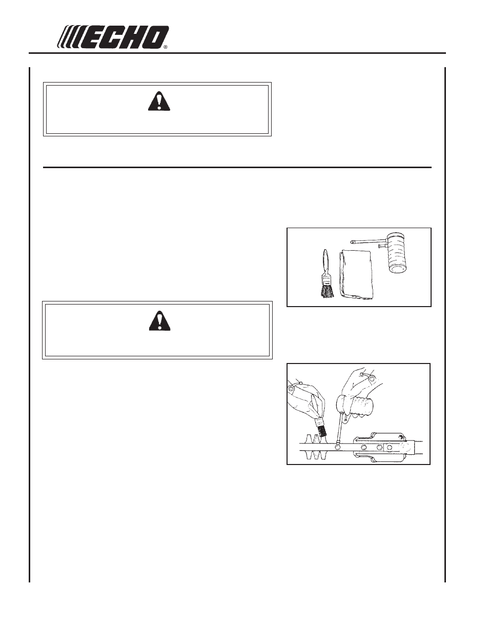 Lubrication | Echo SHC-210 User Manual | Page 20 / 28