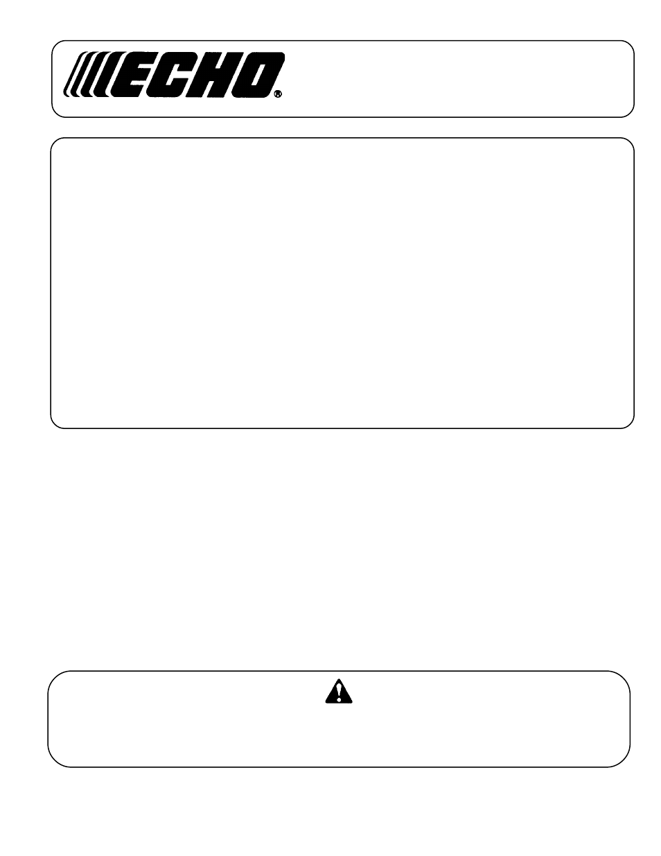 Echo PB-2400 User Manual | 24 pages