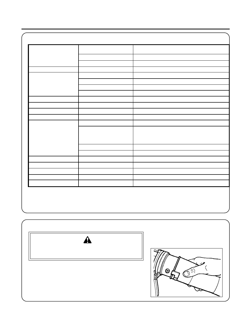 Warning danger | Echo PB-2400 User Manual | Page 11 / 24