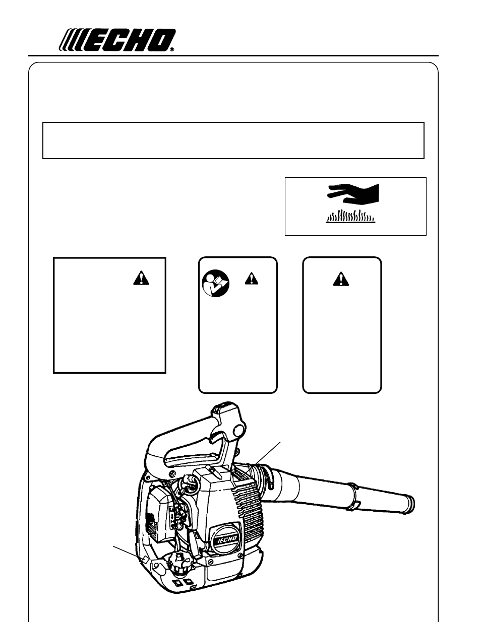 Afety general, Description, Decals | Echo PB-2400 User Manual | Page 4 / 24