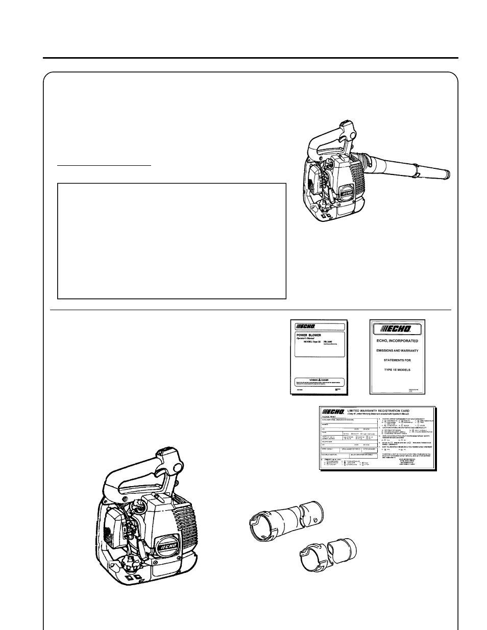 Echo PB-2400 User Manual | Page 9 / 24