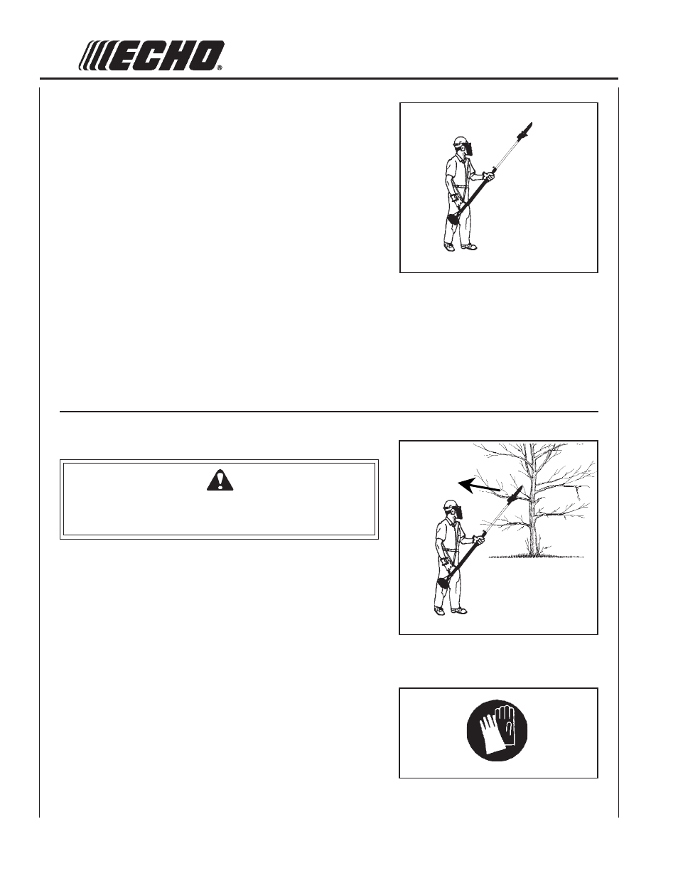 Warning danger | Echo PPT-2100 User Manual | Page 8 / 40