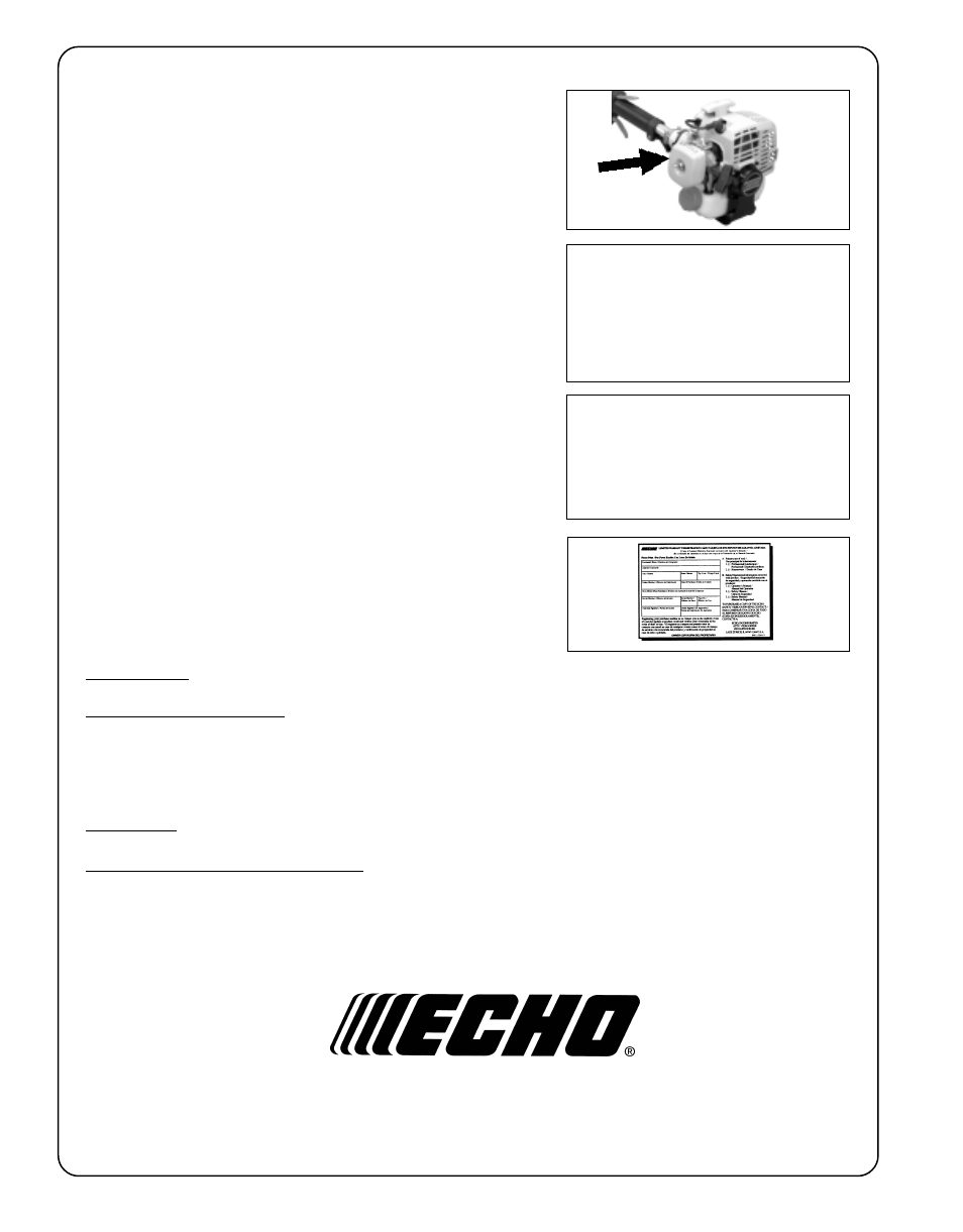Echo SRM - 2100 User Manual | Page 36 / 37