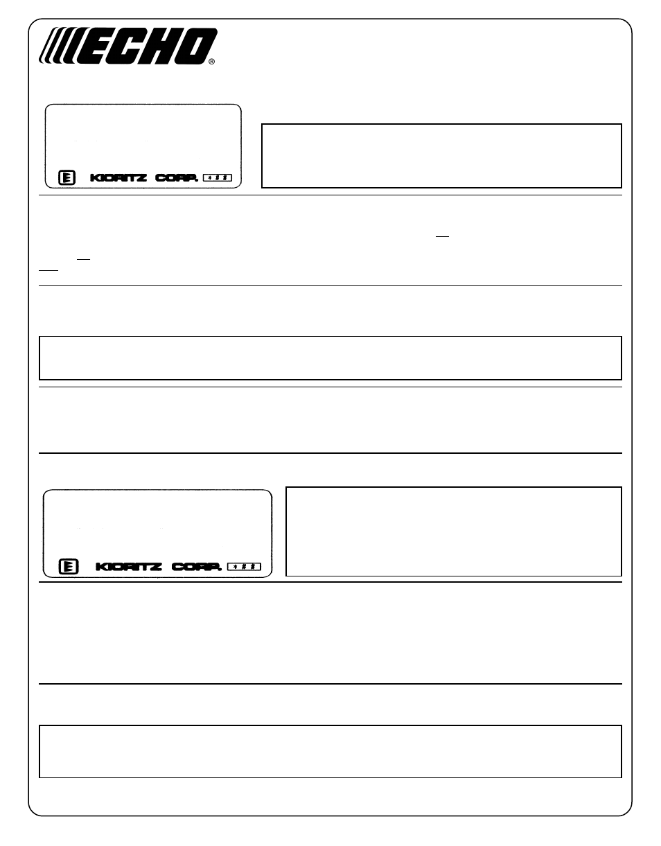 Echo SRM - 2100 User Manual | Page 37 / 37