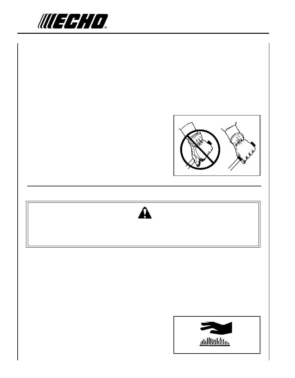 Warning danger | Echo SRM - 2100 User Manual | Page 6 / 37