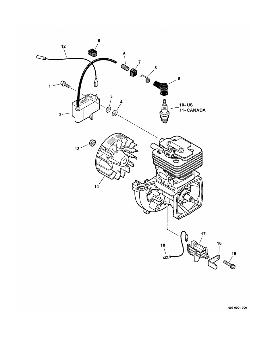 Ignition, flywheel | Echo SRM-265S User Manual | Page 18 / 42