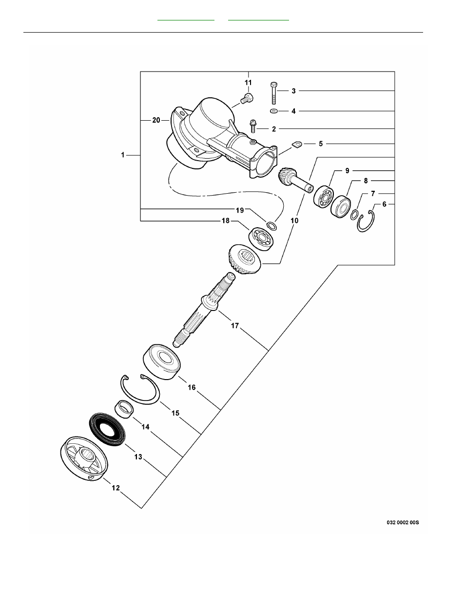 Gear case | Echo SRM-265S User Manual | Page 26 / 42