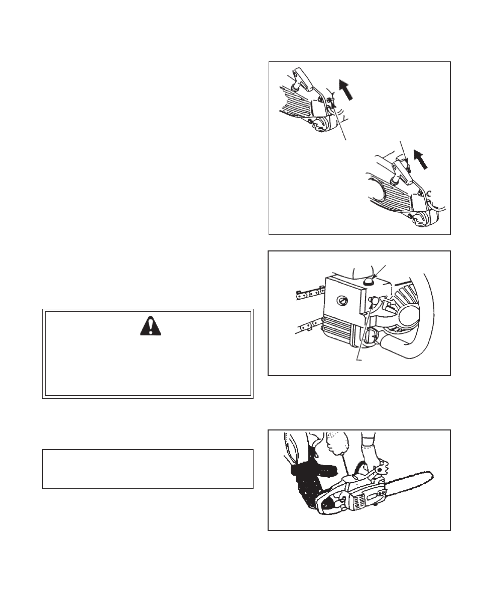 Operation, Warning danger | Echo CS-300 User Manual | Page 9 / 24