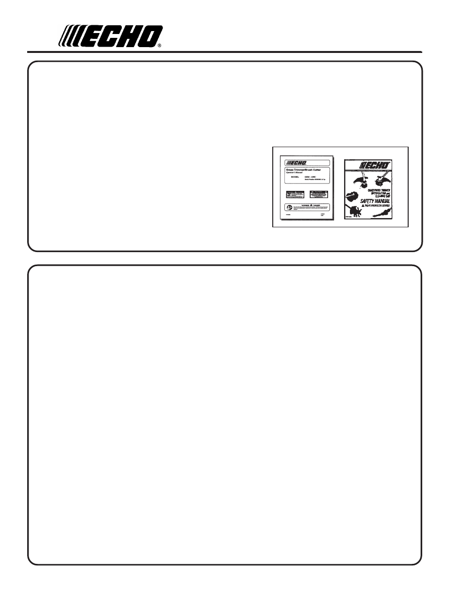 Echo SRM - 230U User Manual | Page 2 / 32