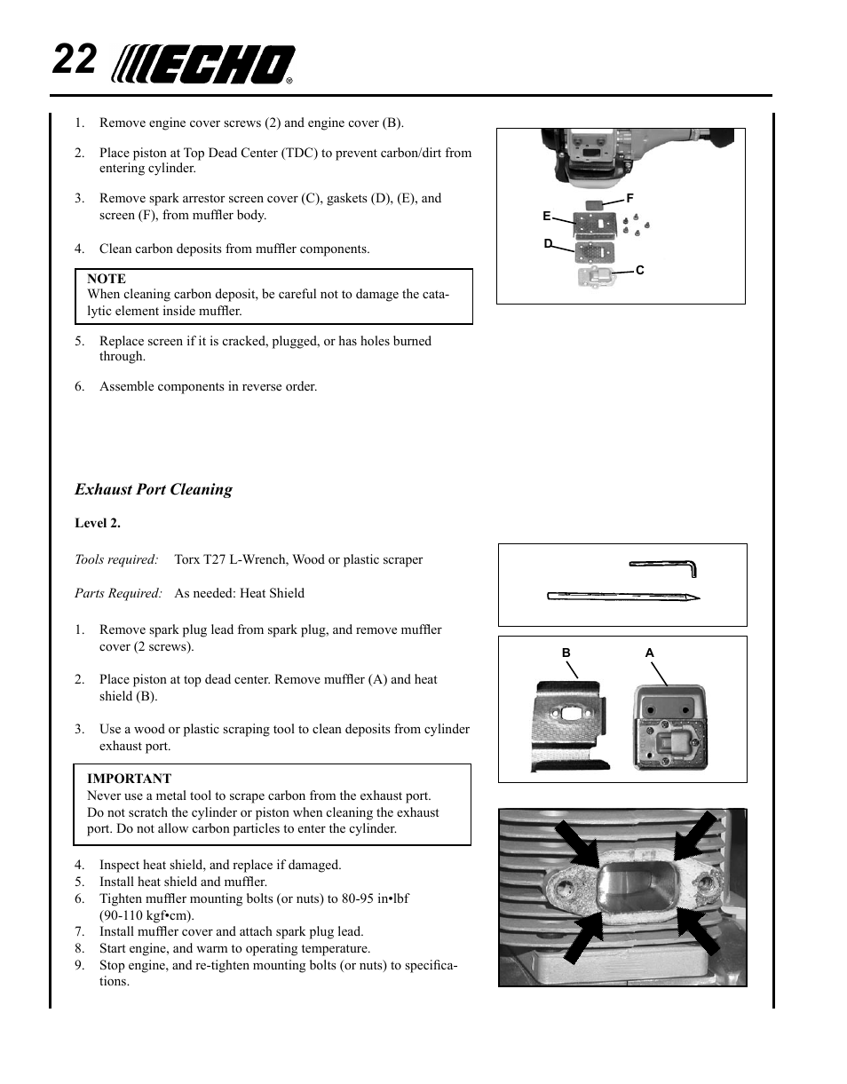 Echo SRM-225I User Manual | Page 22 / 36