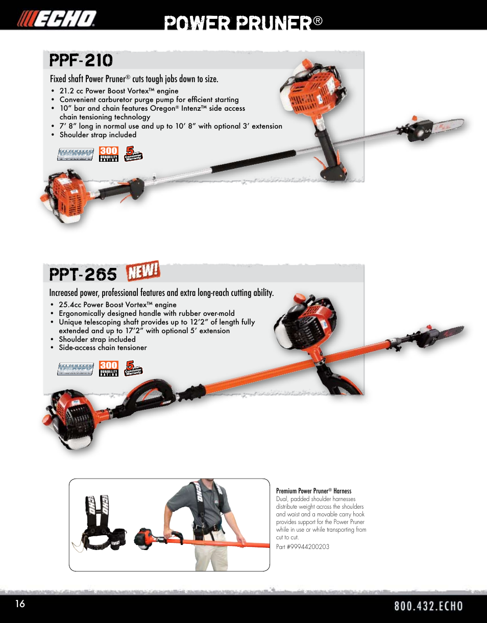 Power pruner | Echo ELMO HV-110XG User Manual | Page 16 / 72