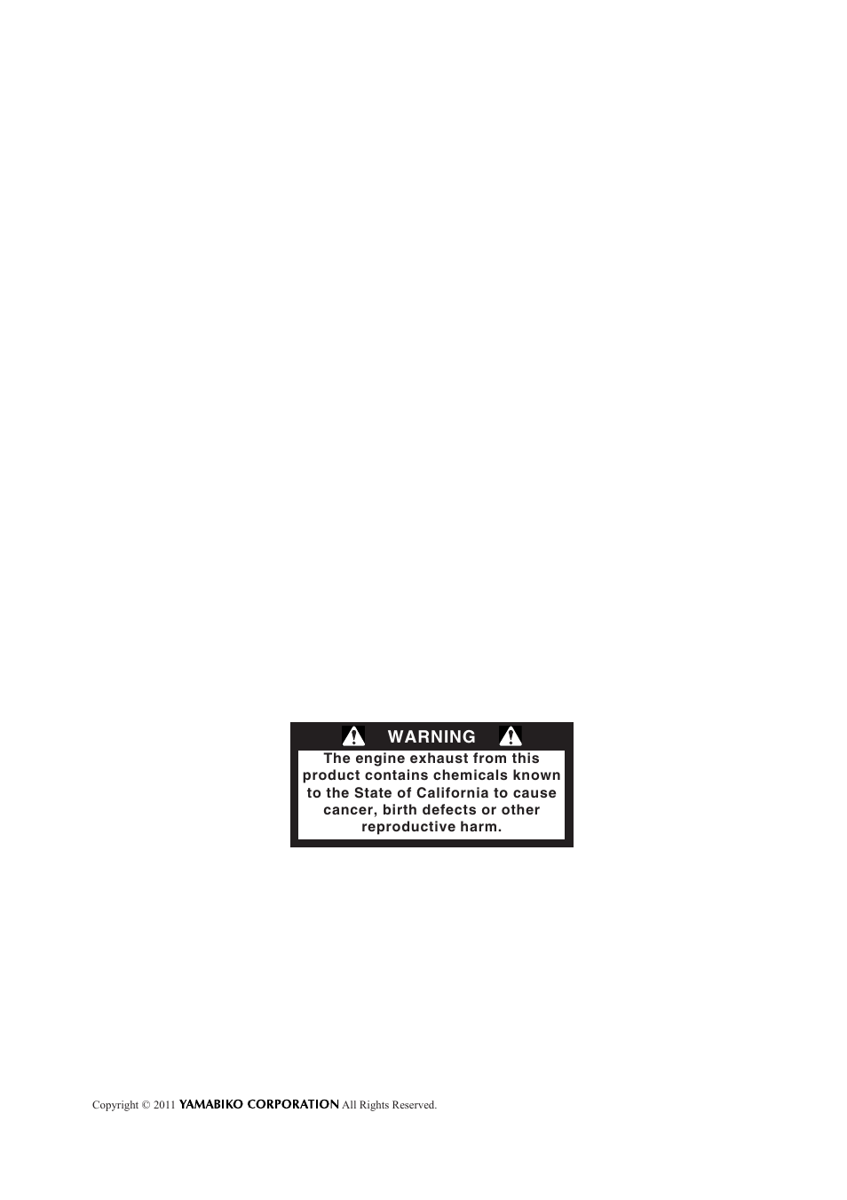 Warning | Echo CS-271T User Manual | Page 2 / 36