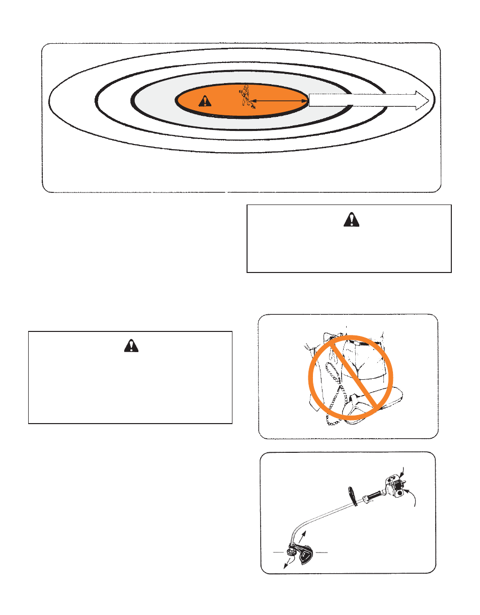 Warning danger | Echo BRUSHCUTTER User Manual | Page 11 / 28