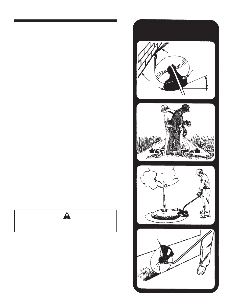 Curved shaft units, Warning danger | Echo BRUSHCUTTER User Manual | Page 18 / 28