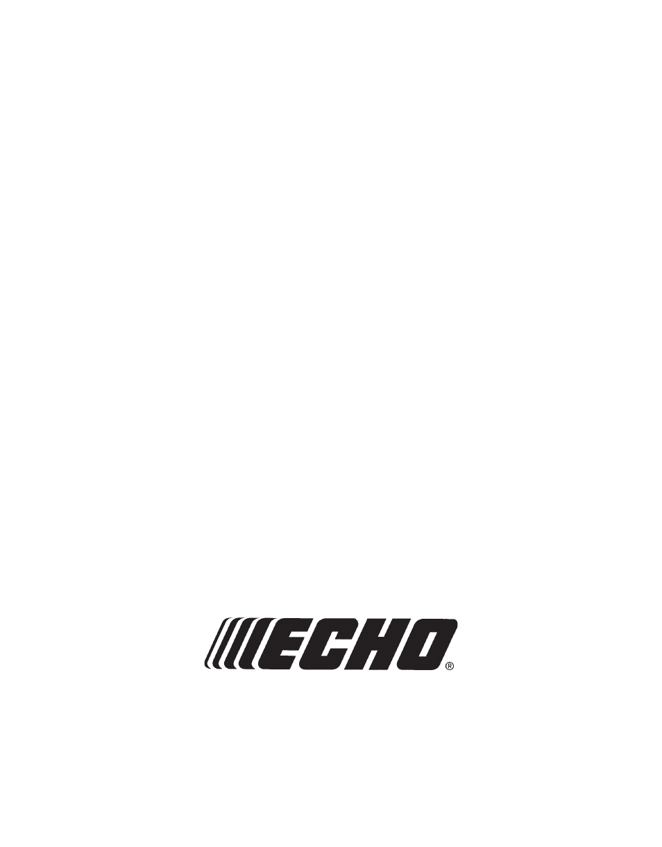 Echo BRUSHCUTTER User Manual | Page 28 / 28