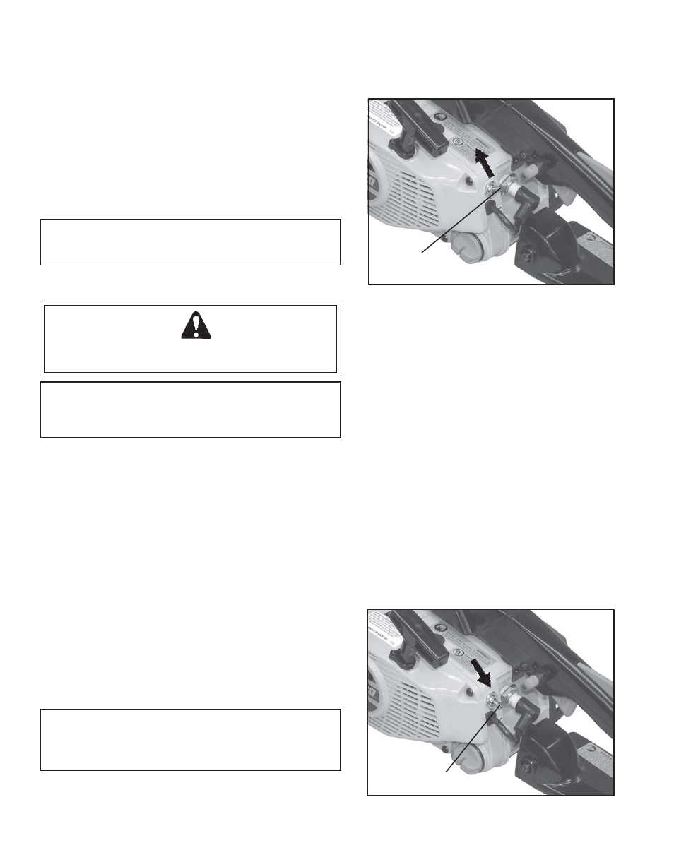 Starting warm engine, Running, Stopping | Warning danger | Echo CS-305 User Manual | Page 12 / 28
